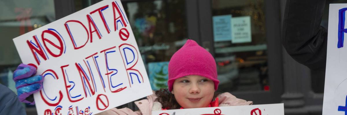 Michigan data center protest