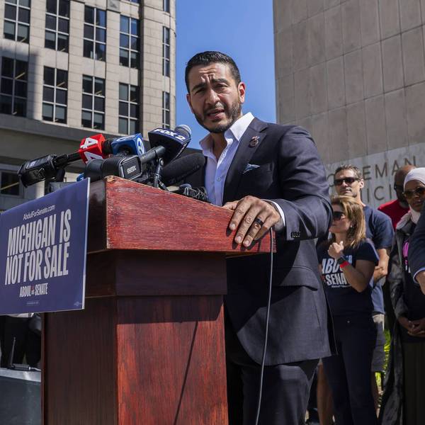 Michigan Democratic Senate Primary Winner Abdul El-Sayed Holds News Conference Day After Primary Win