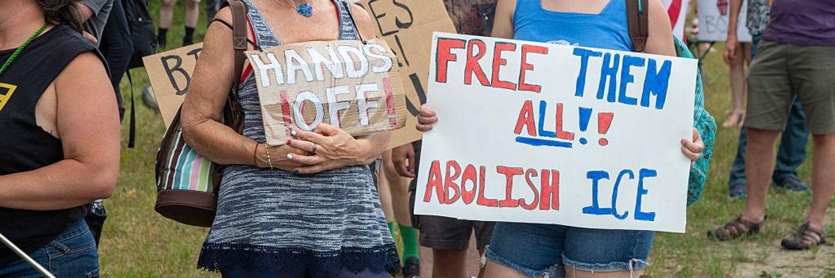 Michigan Protest Against Immigrant Detention Center