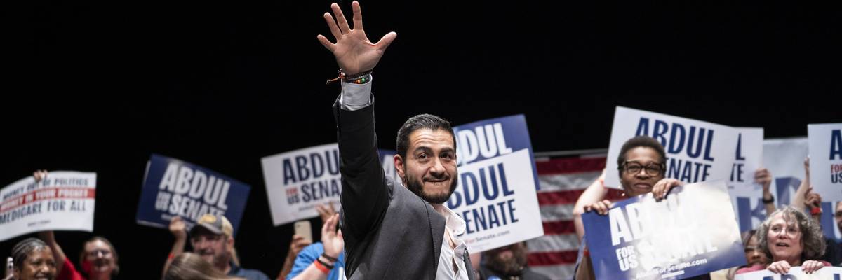 Michigan Senate Candidate Abdul El-Sayed Holds Rally In Detroit With Sen. Bernie Sanders And Rep. Alexandria Ocasio-Cortez