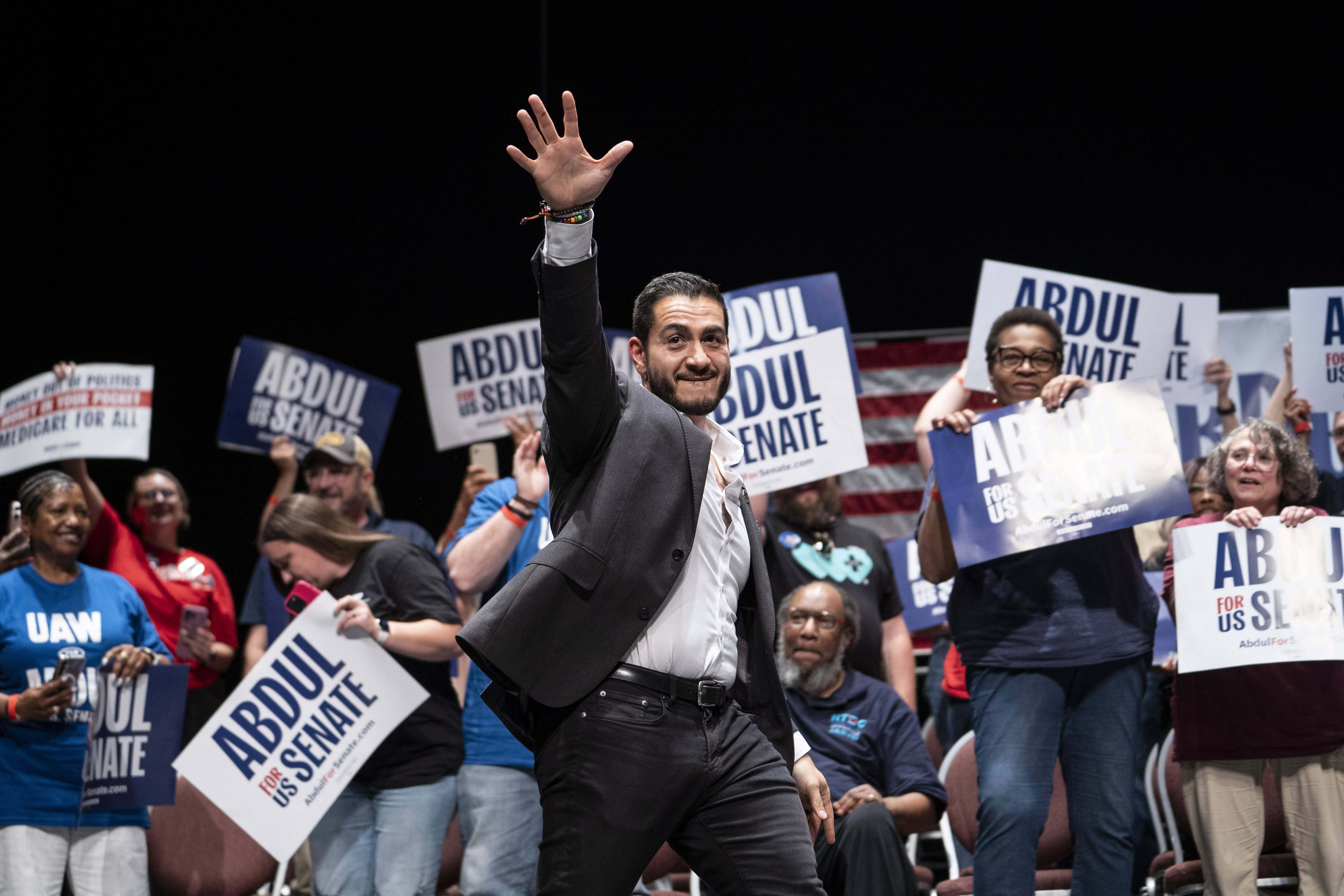 Michigan Senate Candidate Abdul El-Sayed Holds Rally In Detroit With Sen. Bernie Sanders And Rep. Alexandria Ocasio-Cortez