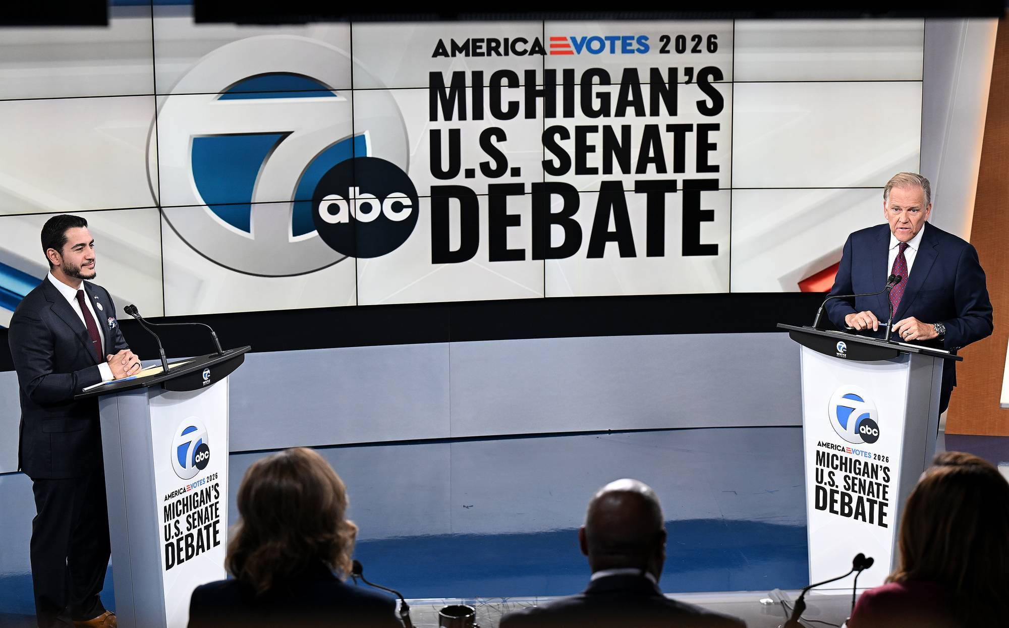 Michigan Senate Candidates Abdul El-Sayed And Mike Rogers Debate In Detroit