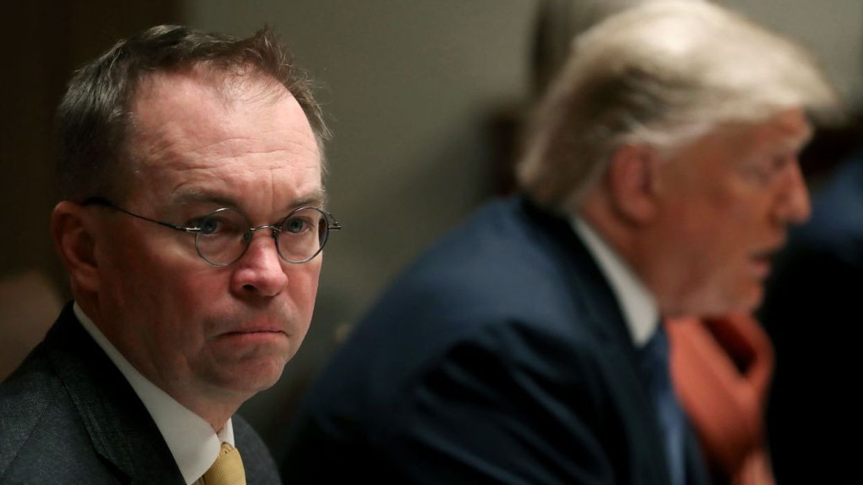 Mick Mulvaney and Donald Trump