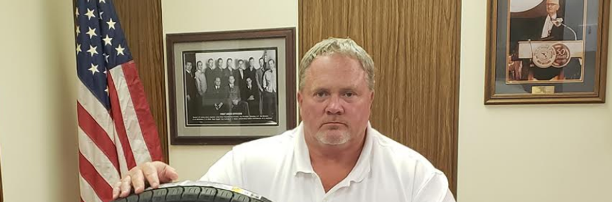 A Tire That Should Inspire Fear in the Heart of Workers