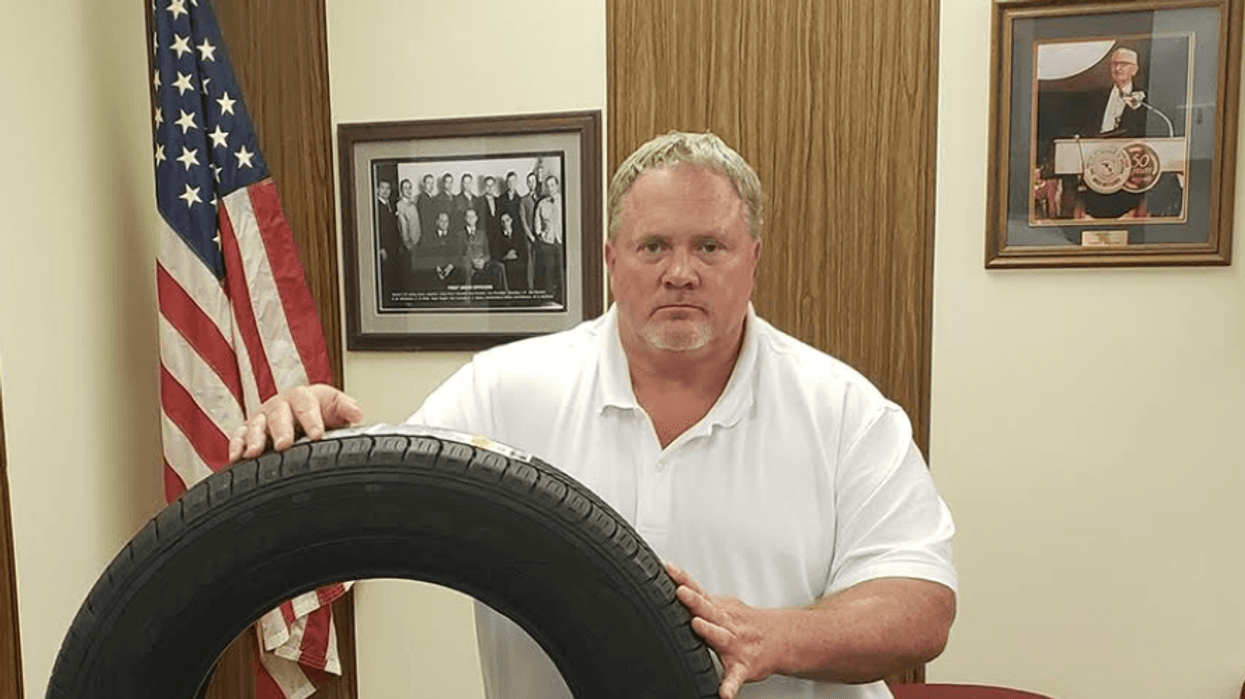 A Tire That Should Inspire Fear in the Heart of Workers