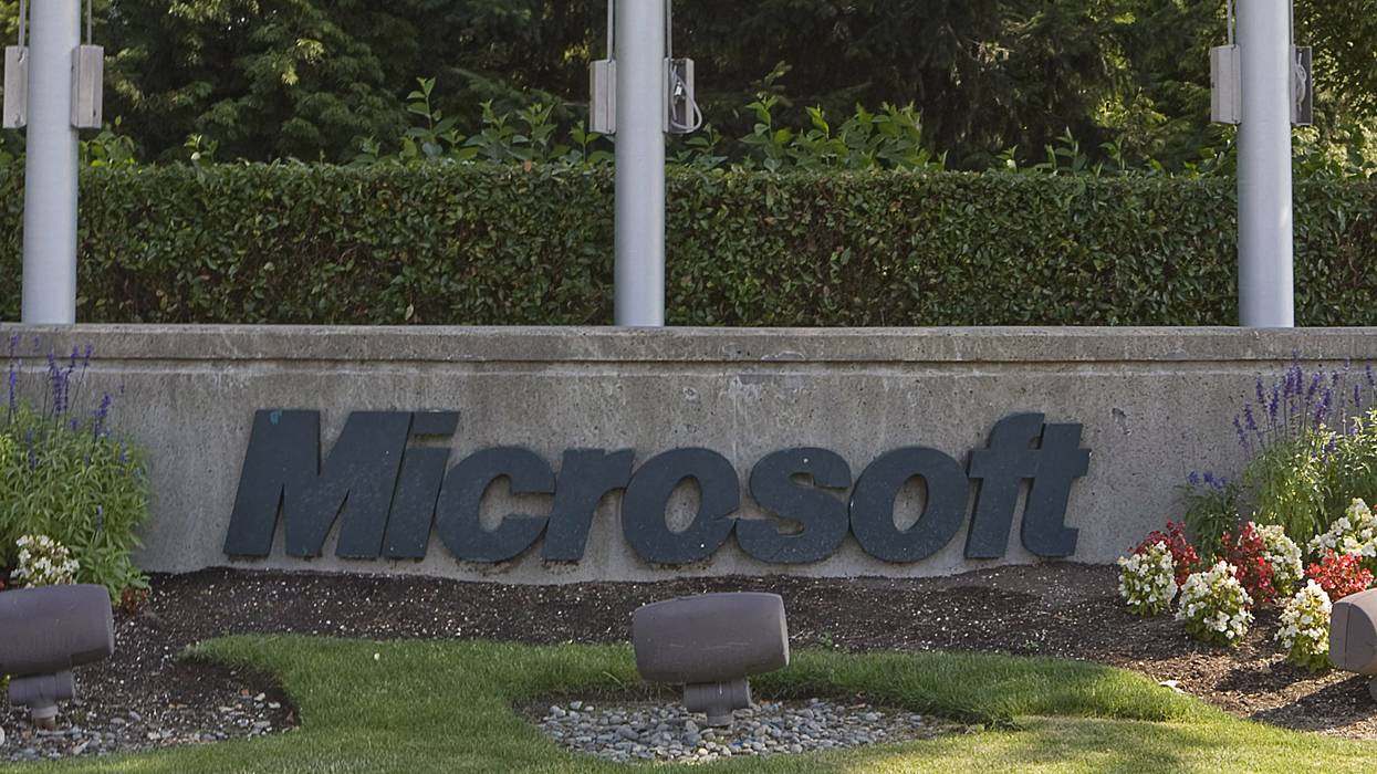 Microsoft logo.