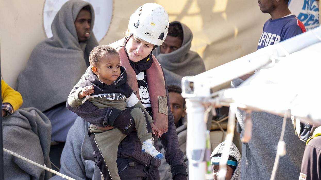 migrant child rescued