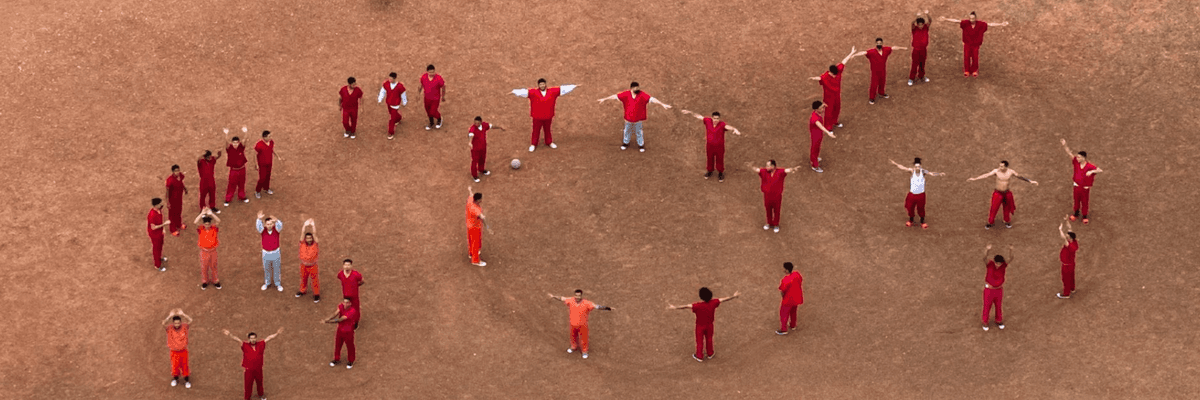 Migrants at Bluebonnet Detention Facility in Anson, Texas