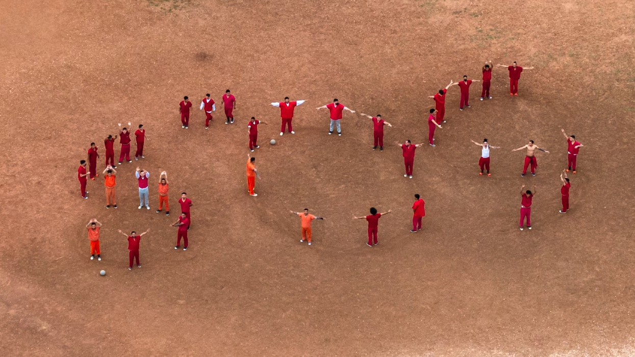 Migrants at Bluebonnet Detention Facility in Anson, Texas