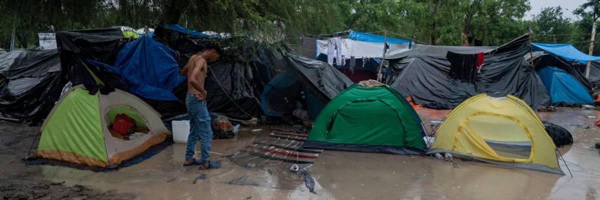Migrants in Mexico.