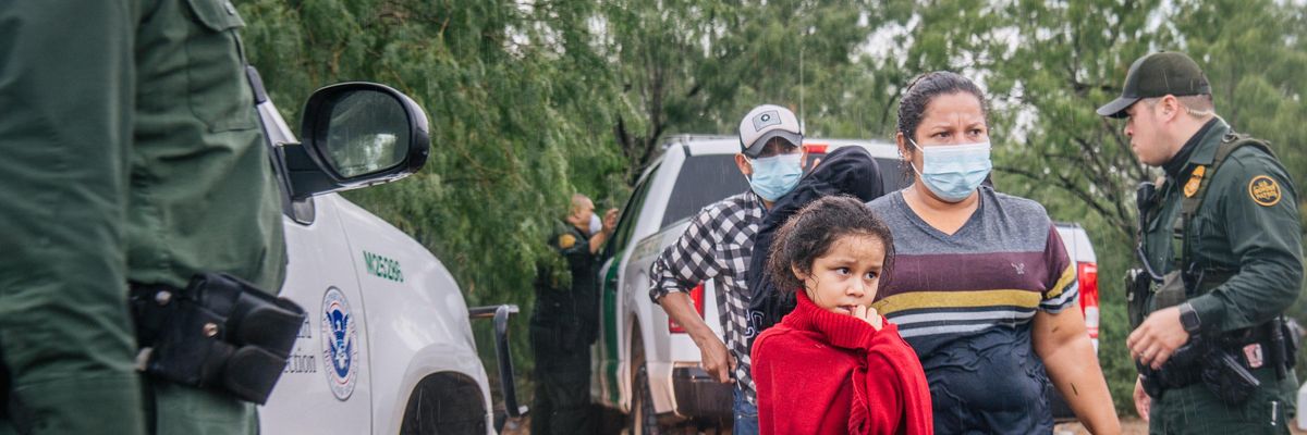 Migrants seeking asylum at the U.S.-Mexico border