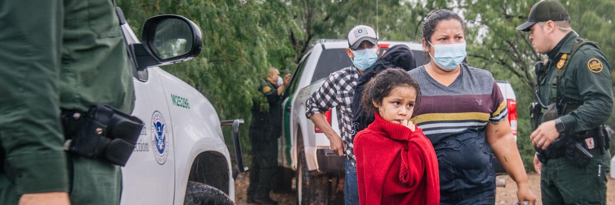 Migrants seeking asylum at the U.S.-Mexico border