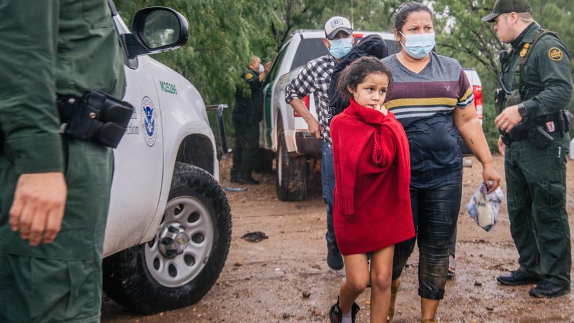 Migrants seeking asylum at the U.S.-Mexico border