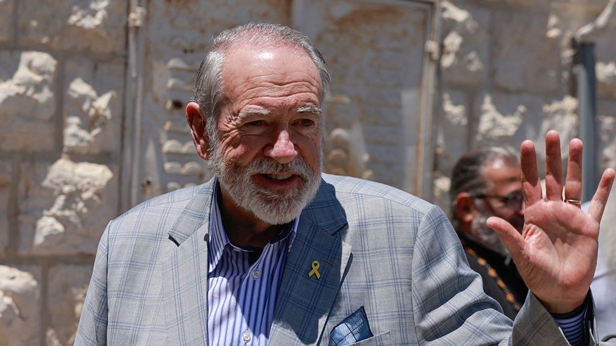 Mike Huckabee visits a Palestinian Christian village