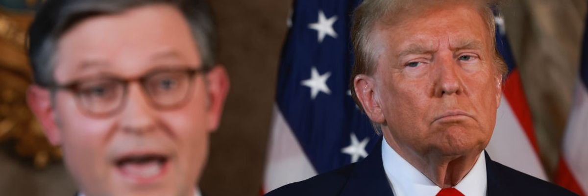 Mike Johnson and Donald Trump