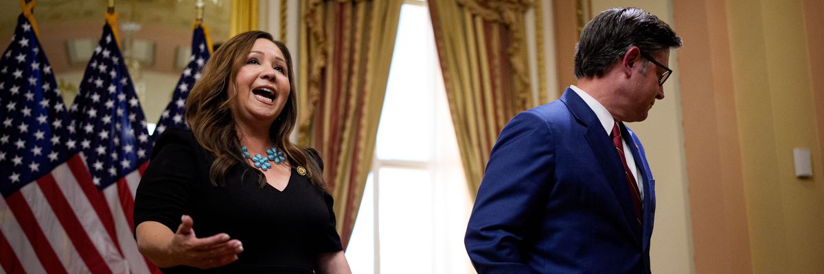 Mike Johnson Swears In Adelita Grijalva