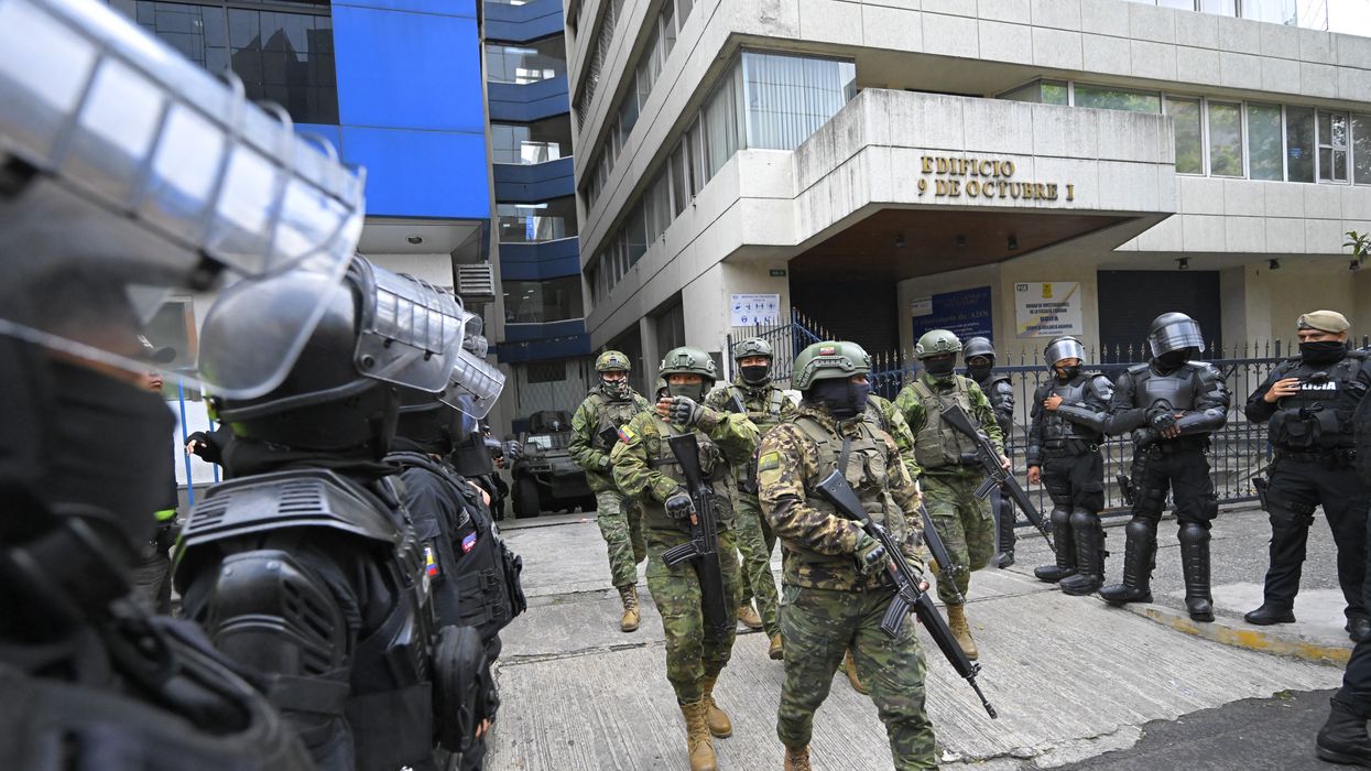 Military and police officers in Ecuador