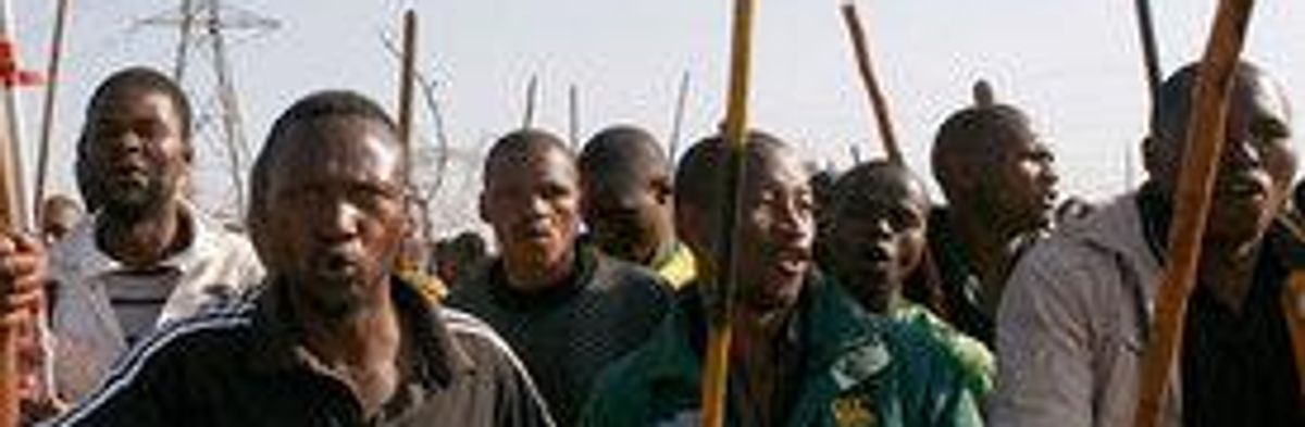 Striking South African Miners Refuse Company Deadline