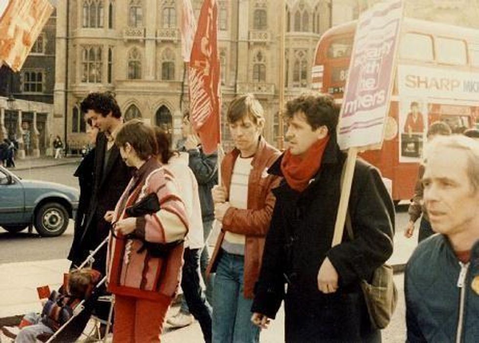 Miners' Strike rally, 1984. (Photo: Nick/Creative Commons. CC-BY-2.0)