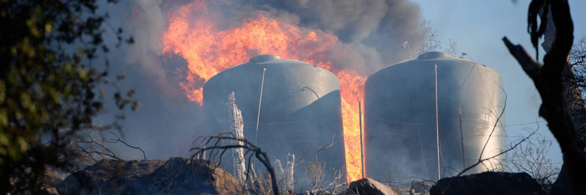 'Mines Fire' of wildfire continues in Santa Clara County of California