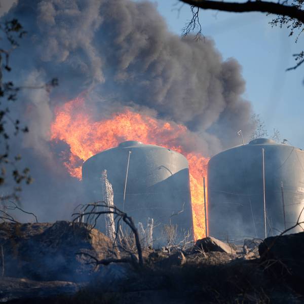 'Mines Fire' of wildfire continues in Santa Clara County of California
