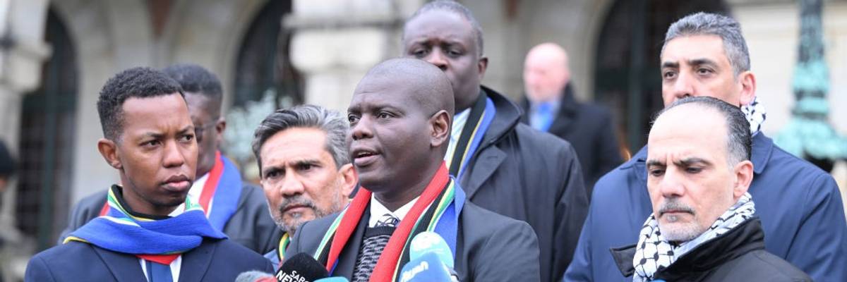 Minister of Justice and Correctional Services of South Africa Ronald Lamola at ICJ