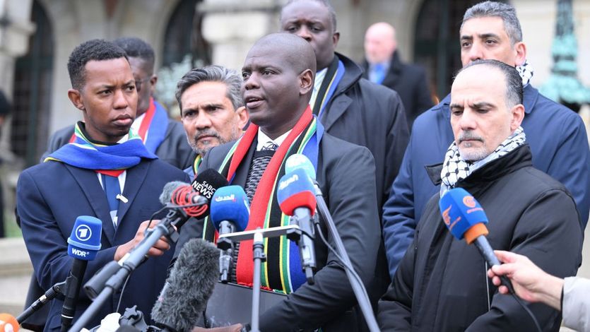 Minister of Justice and Correctional Services of South Africa Ronald Lamola at ICJ