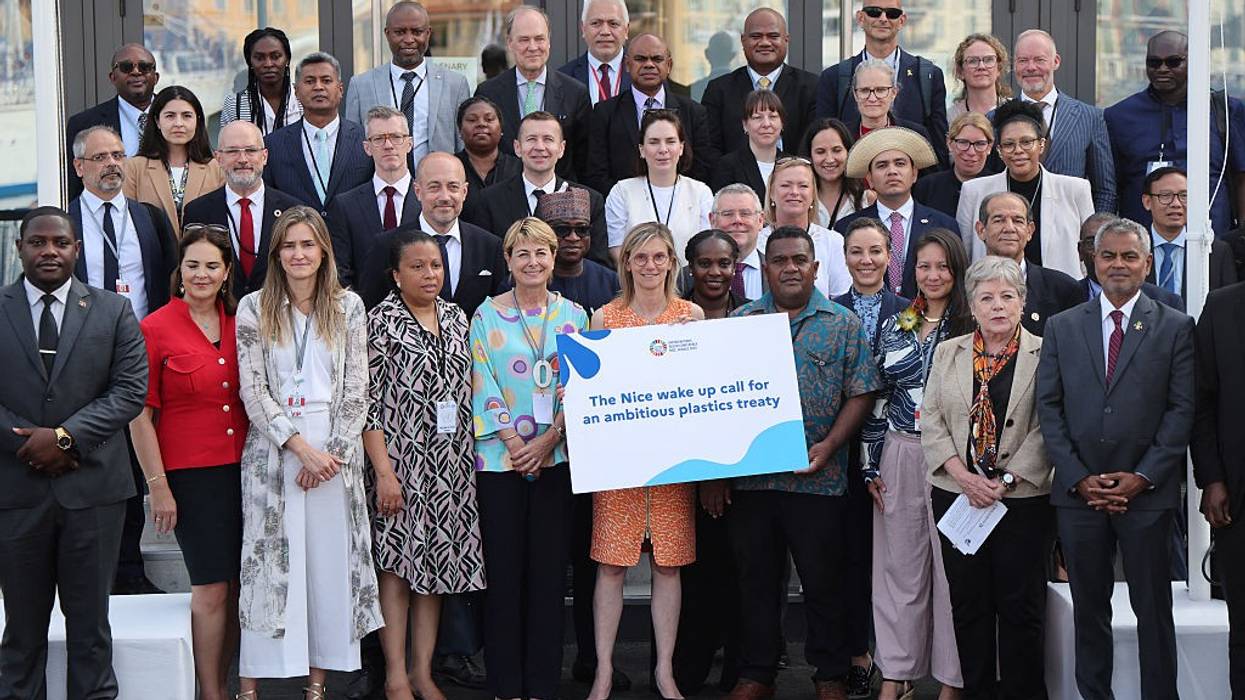 ministers calling for an ambitious treaty on plastics pollution