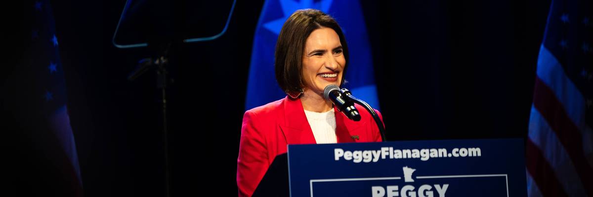 Minnesota Democratic Senate Candidate Peggy Flanagan Holds Her Primary Election Night Event