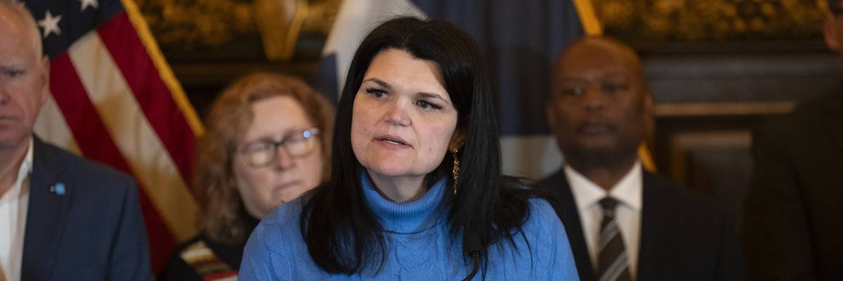 Minnesota Governor Tim Walz And MN Attorney General Ellison Hold News Conference On Federal Detention Of Children