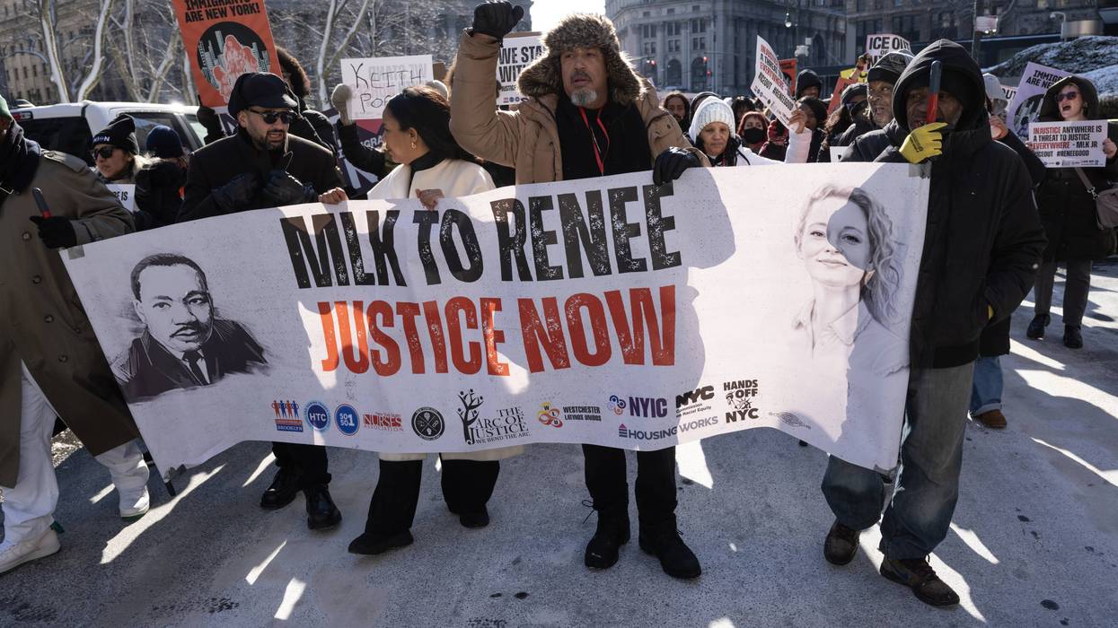MLK Day Anti-ICE March In New York City