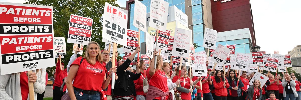 MN nurses on strike