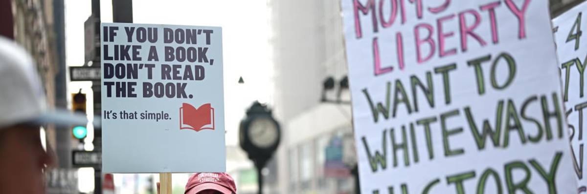 Moms for Liberty counterprotest.