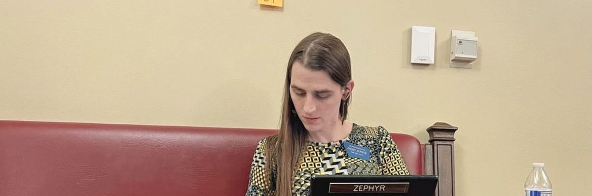 Montana state Rep. Zooey Zephy (D-100) was censured by the Republican legislators she called out for banning gender-affirming care for transgender youth. 
