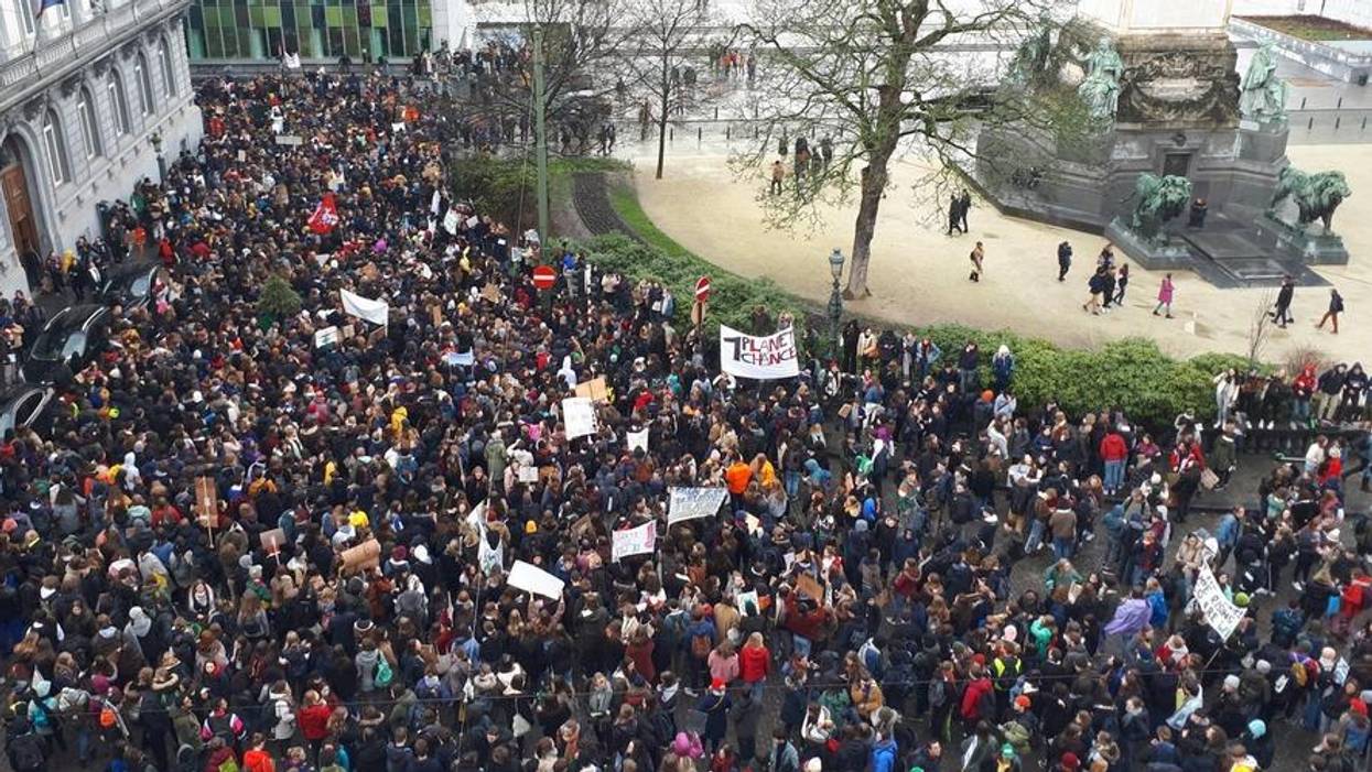 "I'm Sure Dinosaurs Thought They Had Time, Too': Over 12,000 Students Strike in Brussels Demanding Bold Climate Action