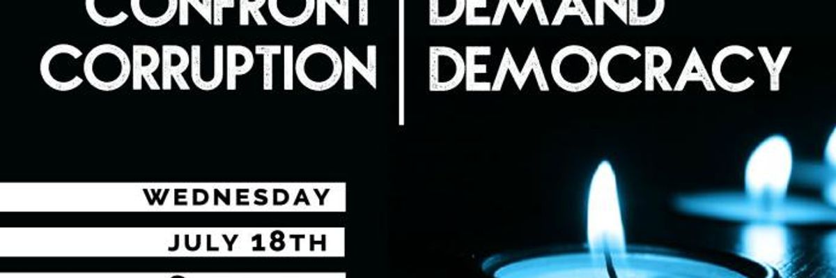 'Our Democracy Is Under Attack': Broad Coalition Hosts 175+ #ConfrontCorruption Vigils Nationwide