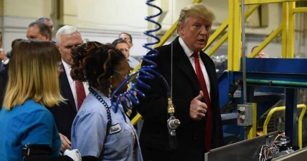 More than 200 workers were laid off by air-conditioning giant Carrier on Thursday at the Indiana plant. (Photo: Timothy A. Clary/AFP/Getty Images)