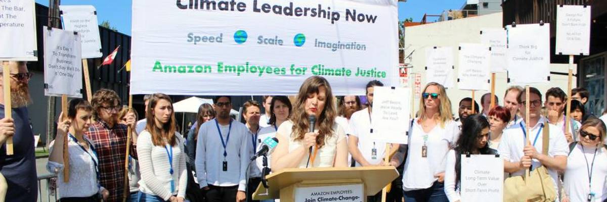 Because 'Everything Is on Fire,' Nearly 1,000 Amazon Workers Pledge to Walk Out and Join Global Climate Strike on Sept. 20