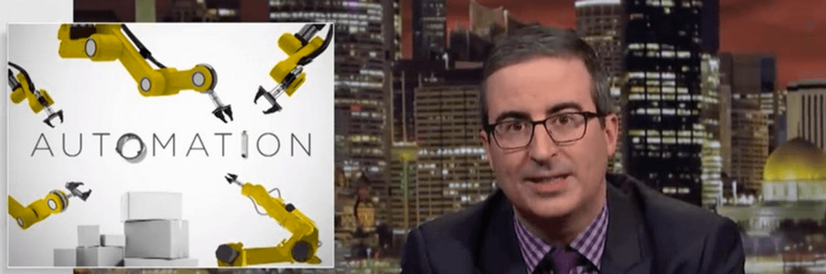What John Oliver Gets Wrong About Robots and Jobs
