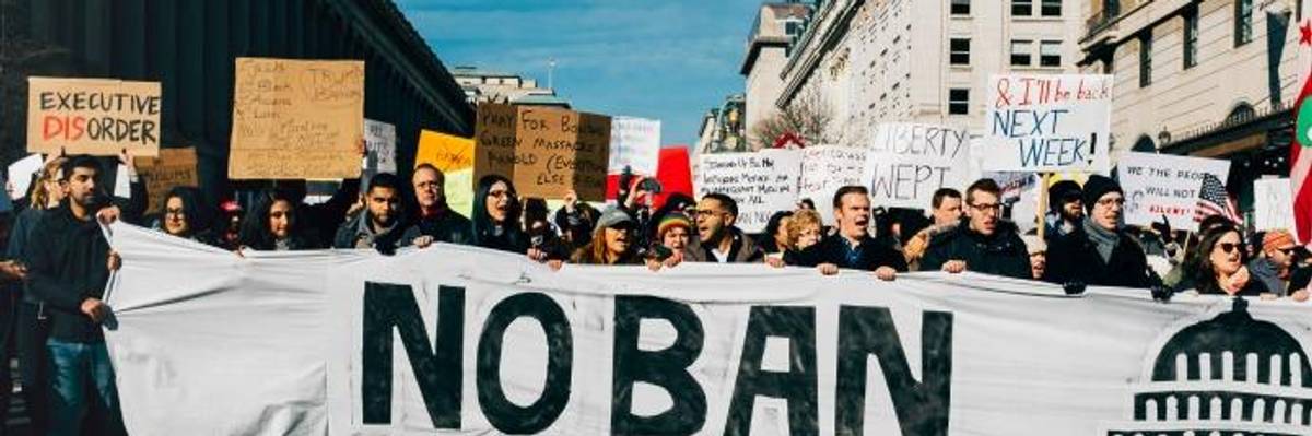 Sean Spicer Touts Incredibly Misleading Headline on Travel Ban Poll