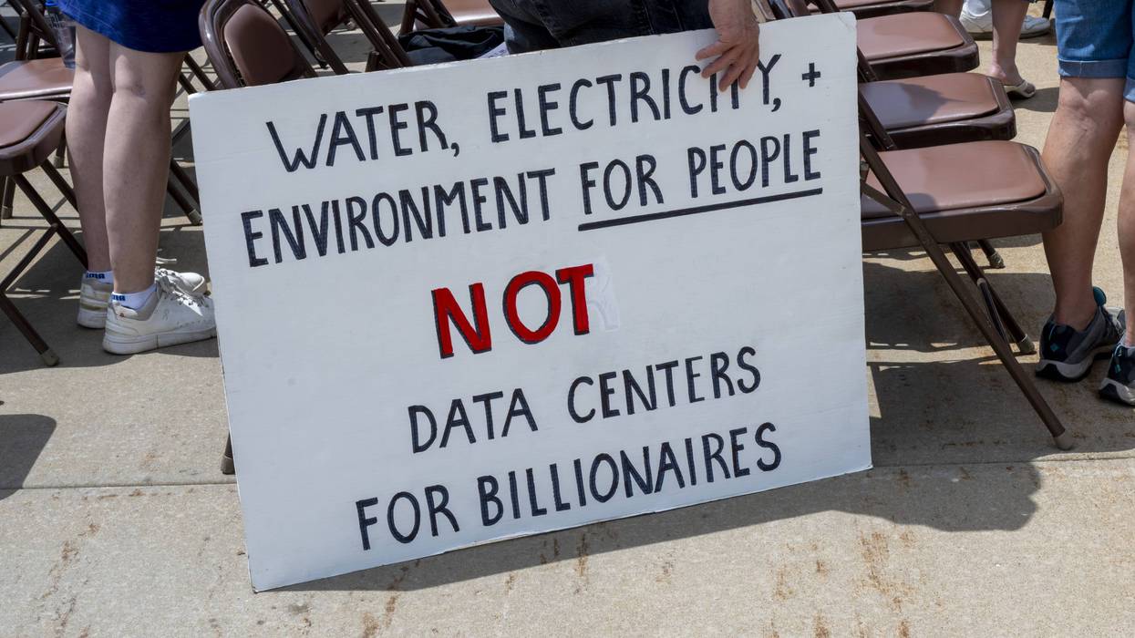 Mother Earth Vs Big Tech Petition rally at the capitol in Minnesota
