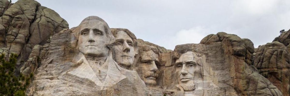 Cheyenne River Sioux Chair Offers to Rip Down Mount Rushmore--"Free of Charge... By Myself If I Must"