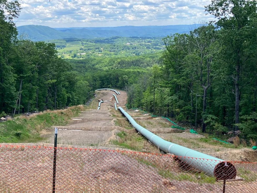 Mountain Valley Pipeline and slash (Source: Melinda Tuhus)