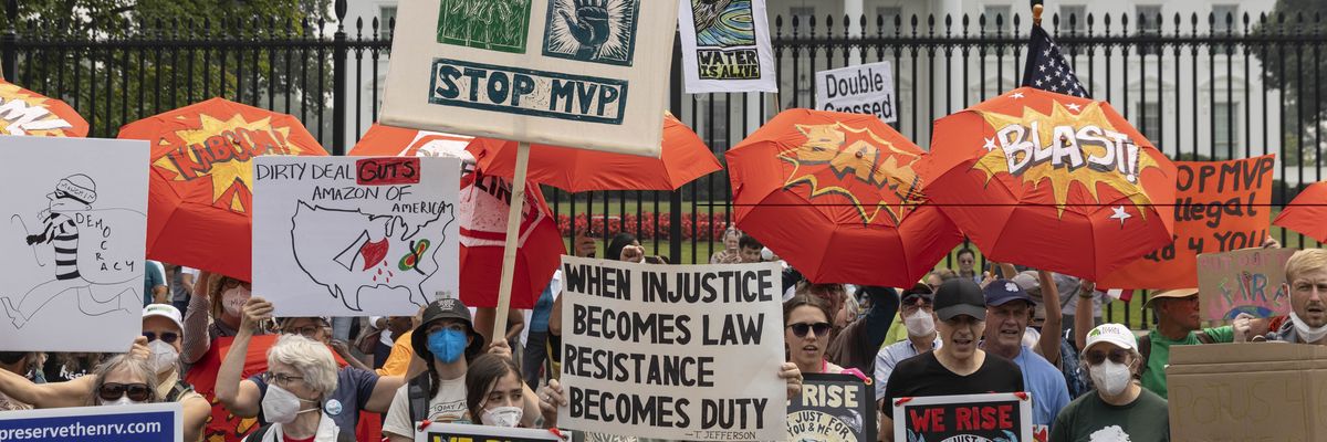 Mountain Valley Pipeline protest