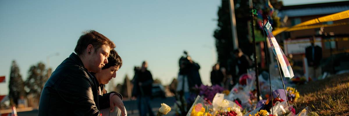 Mourners at Club Q