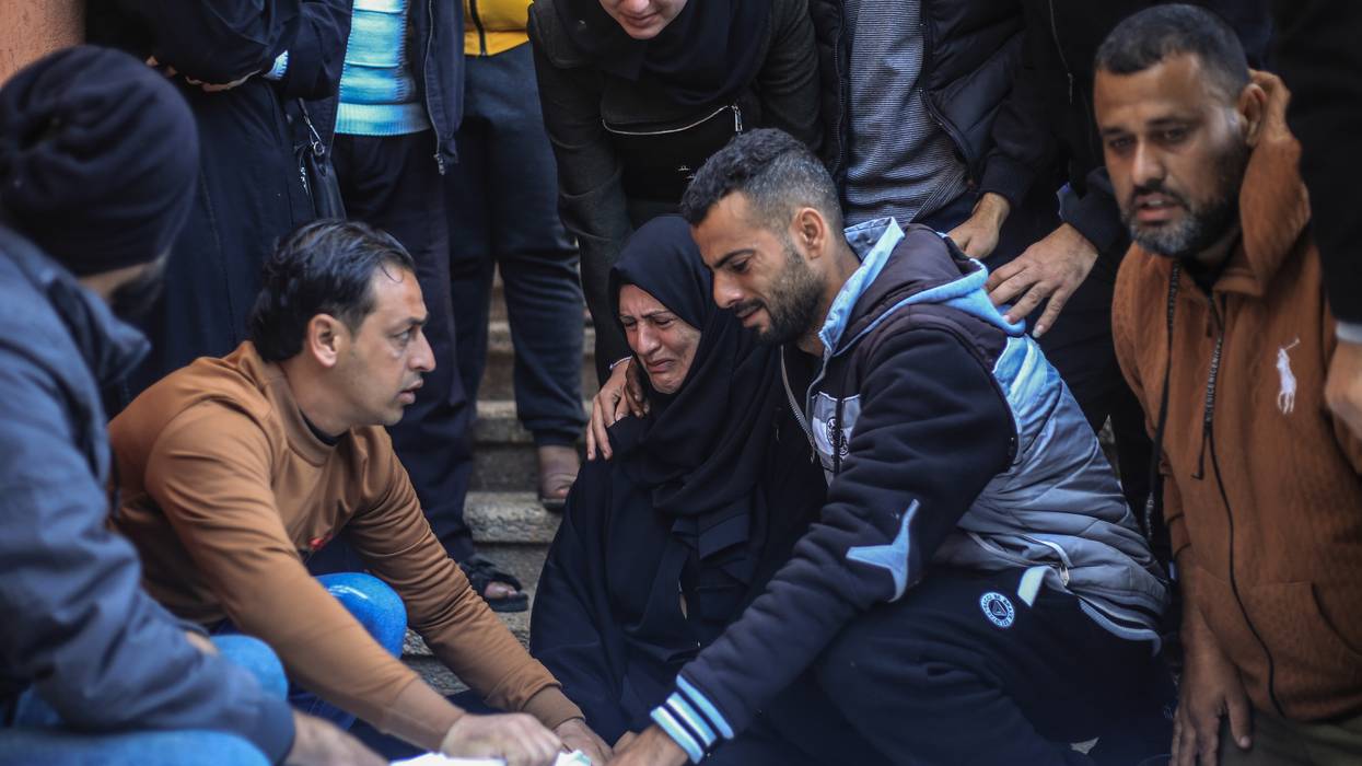 Mourners in Gaza