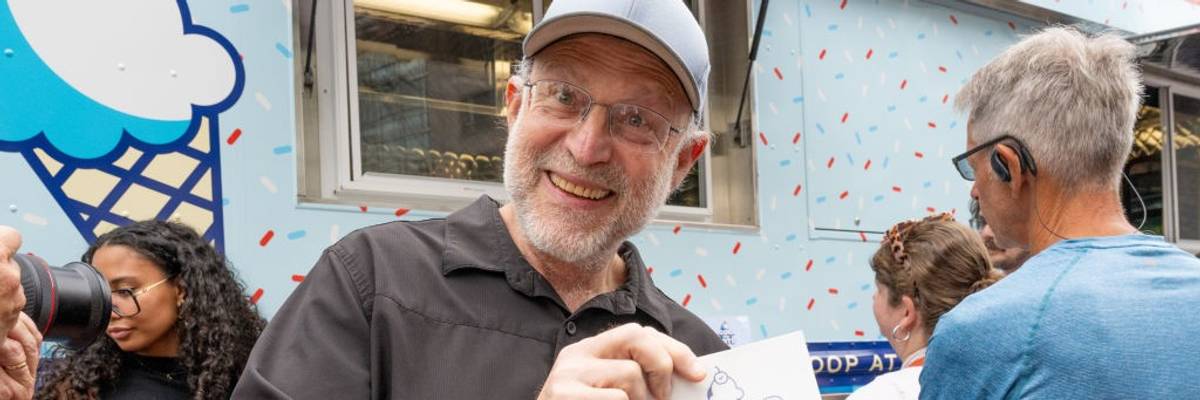 MoveOn's Scoop the Vote Truck Tour Kickoff in Philadelphia, PA with Ben and Jerry