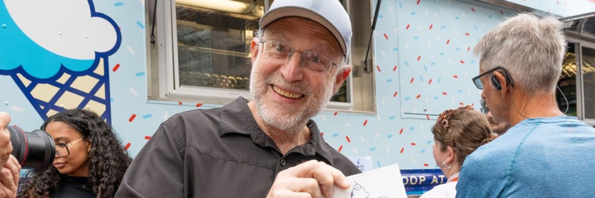 MoveOn's Scoop the Vote Truck Tour Kickoff in Philadelphia, PA with Ben and Jerry