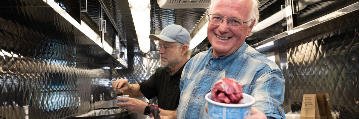 MoveOn's Scoop the Vote Truck Tour Kickoff in Philadelphia, PA with Ben and Jerry