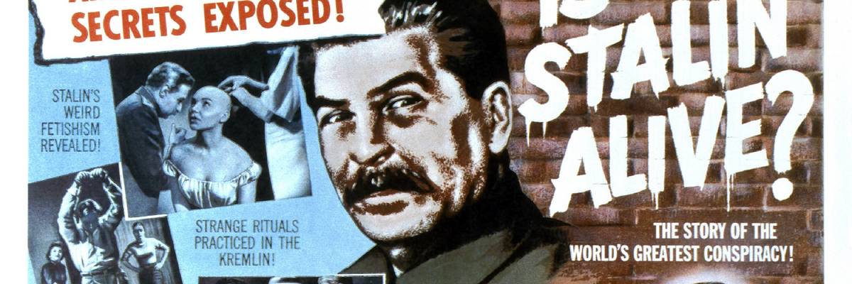 Movie poster of Stalin for 1957's "The Girl in the Kremlin"